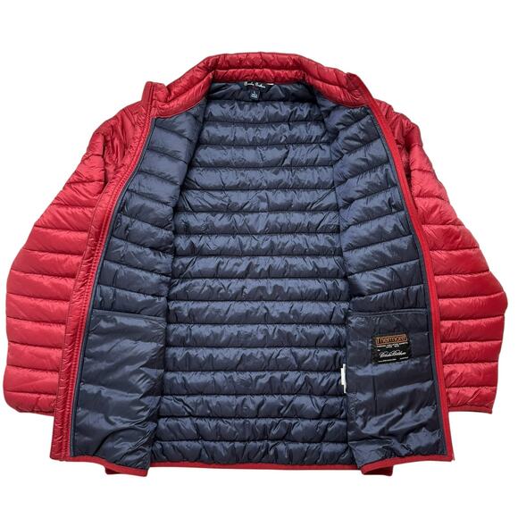BROOKS BROTHERS Quilted Puffer Jacket in Red Size Large Kids Thermore Polyester - Picture 3 of 8